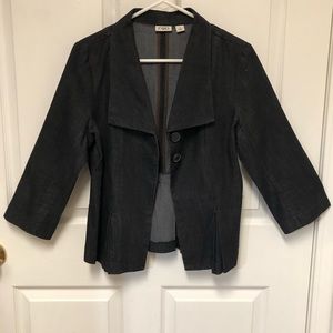 CATO Two Button Denim Blazer